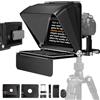 LENSGO Teleprompter 10'' Prompter per Tablet Smartphone DSLR/SLR Fotocamere con telecomando App gratuita compatibile con iOS/Android per intervista/lezioni online/Live Streaming (per Camera/Phone)