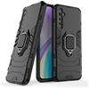 MaiJin LuluMain Compatibile con Realme XT, X2 Cover, Custodia Armor Anello Cavalletto (Funziona con Il Supporto Magnetico per Auto) Case Paraurti per Oppo Realme XT, Realme X2 (Nero)