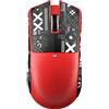 ATTACK SHARK X11 SE Mouse da Gaming Wireless, Sensore PixArt PAW3311, BT/2.4G Wireless/Cablato, 22000 DPI, 65 Ore di Batteria, Mouse da Ufficio e Gaming per Win11/Xbox/PS/Mac (Rosso + Nastro)