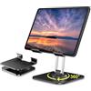 flintronic Supporto per iPad, supporto per tablet regolabile a 360°, supporto pieghevole per tablet da tavolo, accessori per tablet/telefono/interruttore da 4,5 a 13