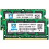 motoeagle DDR3 1066MHz 8GB Kit (2x4GB) PC3-8500 SODIMM 4GB Unbuffered Non-ECC 1.5V CL7 2Rx8 PC3-8500S 204-Pin Memoria Laptop