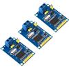 RUIZHI MCP2515 Modulo bus CAN RUIZHI 3 pezzi MCP2515 Schermata bus CAN basata sul ricevitore TJA1050 Supporta la tecnologia CAN V2.0B Protocollo SPI Compatibile con Arduino e Raspberry Pi