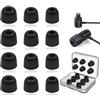 Miruchertter 6 paia di gommini in memory foam a rimbalzo lento in schiuma, adatti per auricolari in-ear da 5 mm a 6 mm, con scatola portaoggetti, 3 misure