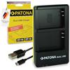 PATONA Dual Caricabatterie fotocamera USB-C/Micro-USB Olympus BLN-1 BLN1 | Mini caricabatterie da viaggio per OM-D E-M1 EM1 OMD EM5 E-M5 Mark II Pen F E-P5 EP5 Stylus XZ-2