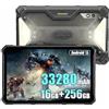 Ulefone Armor PAD 3 Pro 33280mAh Tablet Rugged 4G, MTK G99 16GB+256GB/2TB Tablet 10.36 FHD+, Android 13, 50MP+32MP, 2 Altoparlanti, Lampada da campeggio da 1100 lm, IP68/IP69K/OTG/GPS/NFC/FM