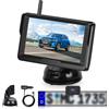 Rimoody Telecamera Posteriore Senza Fili per Auto, 4,3 Pollici Monitor IPS, Telecamera Posteriore IP69 Impermeabile Visione Notturna Grandangolo Ausilio al Parcheggio con Cornice per Targa Lunga e Corta 12V