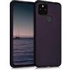 kwmobile Custodia Compatibile con Google Pixel 4a 5G Cover - Back Case Morbida - Protezione in Silicone TPU Effetto Metallizzato bordeaux metallizzato