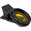 SYSTEM-S Filtro colore giallo 37 mm lente colore con clip per smartphone in nero