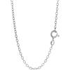 NKlaus collana 40cm catena ad ancora larga rotonda d'argento 925 1,8mm catena d'argento da donna 3792