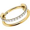 BelleVive G23 - Orecchini a forma di cartilagine in titanio, impilati con clicker 16 G CZ, doppi e tripli per setto conch, trago, helix