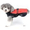 Zunea Impermeabile per Cani Piccola Taglia Riflettente Antivento Cappotto Vestiti Leggero Foderato in Rete Traspirante Impermeabili Giacca Abbigliamento per attività all'Aperto Rosso XL