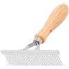 GROOM PROFESSIONAL Rastrello in legno per cani Perth Pin Undercoat Rake - Rastrello per la toelettatura del cane - perfetto per spazzolare via razze lunghe/doppio rivestimento - denti più lunghi per