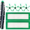 TeKeHom Kit di accessori per aspirapolvere Vorwerk Folletto VR200 VR300, RV20 RV30, 4 spazzole laterali, 2 filtri HEPA e 1 spazzola a rullo per aspirapolvere (7 in 1)