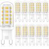 Eco.Luma G9 LED Lampadina 3W Equivalenti a 50W Lampada Alogena, AC 220-240V, Bianco Naturale 4000K 520LM Risparmio LED Lampadine, Non Dimmerabile, Nessun Sfarfallio, Confezione da 10