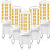 EvaStary G9 lampadine a LED 3000k bianco caldo, lampadina a LED 3W per sostituire 40w lampadina alogena, 400mm, G9 lampadina a risparmio energetico, luce non regolabile, 5 installato