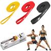 ZZGO Kit Elastici Muscolazione e Fitness | Set 3X include 3 Bande Elastiche | Allenamento a Casa, in Palestra o all'Aperto | Esercizi Multipli per Uomini e Donne