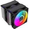 Dissipatore cpu a ventola Sama Gears A60L Argb 2x120mm Argento [A60-XXWAYXOX-G]