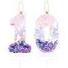 mciskin Candele per torta a forma di farfalla numero 10, candele per torta di 10° compleanno, decorazioni per torta per 10° compleanno, candele di compleanno a farfalla viola rosa, decorazioni per torte a