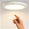 zenlavia Plafoniera LED con Sensore di Movimento, 15W 1500lm, 3 Temperature di Colore (3000K/4000K/6000K), Ø19cm Ultraplatta, IP44 Impermeabile, Lampada da Soffitto Rotonda per Corridoio