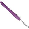 Coopay 1 gancio in metallo multicolore da 5 mm, uncinetto ergonomico con manico morbido e gancio in alluminio di alta qualità, mani artritiche