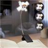 Get Trend One Piece 3D Lampada Lettura Libro, 3 Modalità di Protezione Degli Occhi con Clip Luce da Lettura per Libro, Portatile & 360° Cappello di Paglia Flessibile, Alimentato Tramite USB e Batteria