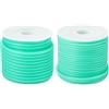 PH PandaHall PandaHall - Tubo cavo in gomma da 15 m, 2 mm e 3 mm, verde per lavori a maglia, uncinetto, lavori a maglia, per tenere punti e creazione di gioielli