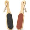 PARENCE. Set di 2 grattugie in legno a doppia faccia - lime a tallone - pietra resistente e a grana fine - uso umido o asciutto - casa familiare ideale - 2 pezzi