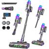 Redkey P9 Pro Aspirapolvere Senza Fili 68KPa/650W/80Min, Scopa Elettrica Senza Fili Potente Verticale con Antigroviglio, Display LED, Aspirapolvere per Animali/Pavimenti/Tappeti/Auto/Capelli