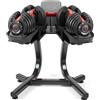 Bowflex Manubri Bowflex 1090i SelectTech da 4 kg a 41kg (paio) + Supporto