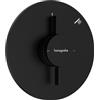 hansgrohe DuoTurn S - Rubinetto per doccia incasso per 1 utenza, Miscelatore monocomando tondo per iBox universal 2, nero opaco