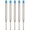 Cyberwork 5 pezzi blu Ricariche per penna a sfera di qualit refill & penna a sfera agrave; refill roller di lunga durata, compatibili anche con penne Parker, cartucce di ricambio G2