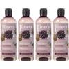 sarcia.eu ITINERA Bagnoschiuma levigante con uve rosse toscane, 95% ingredienti naturali, 370 ml 4 pezzi