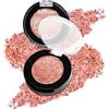 Afflano Ombretto Occhi Glitter Rosa Nude, Trucco Palette Ombretti Occhi Durevole, Brillante Albicocca Ombretto Glitter Altamente Pigmentato, Scintillante Rosa Nude Eyeshadow Trucco Giorno e Notte