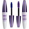 HISUNBEN Mascara viola impermeabile, 10 ml, resistente all'acqua, a lunga durata, volumizzante, per Natale, Halloween, feste, matrimoni (Tubo bianco - Blu-Viola)