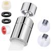 LightBeacon Aeratore Rubinetto Cucina, 360° Girevole Aeratore Rubinetto, Lavello Filtro Rompigetto, Prolunga Rubinetto Cucina con M22 M24 Filettatura Maschio Adattatori per Ugelli