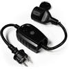 MC POWER McPower 1538249 - Interruttore crepuscolare con timer, IP44, 1-9 ore Per il cambio di ad es. B. luci esterne e luci di Natale.