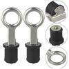 Eurowagens 5.1x2.5cm Acciaio Inox E Gomma Barca Scarico per Facile Installazione