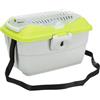 TRIXIE Trasportino Mini-Capri 40 x 22 x 30 cm. blu/argento