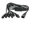 HangTon Cavo divisore di alimentazione PC PC PDU HangTon UPS da C14 a 6 x C13 10A Cavo prolunga 250 V 60 cm