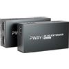 PWAY HDMI Extender 60m 4K@60Hz con Loop Out, Trasmissione Lunga Distanza via Cavo Cat6/7, Supporto EDID/HDCP, Compatibile con PC, TV, Proiettore, PS5, Xbox - Extensore HDMI con Uscita Locale