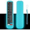 CTRLBETTER Custodia per telecomando in silicone compatibile con Hisense EN2BI27H EN2BF27H EN2BB27H EN2X27HS TV telecomando copertura protettiva antiurto con cordino (blu fluorescente)
