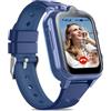DDIOYIUR Smartwatch Bambini GPS 4G con WiFi Videochiamata SOS Camera Impermeabile Messaggio Sveglia Cronometro Modalità Classe Lettore Musicale Notifica Vibrazione Regalo per Ragazzi e Ragazze.