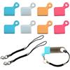 FinalCool 10 Custodie Antipolvere USB, Appi Protettivi in Silicone, Tappi per Spine USB, Tappi Protettivi, Tappi Antipolvere USB di Tipo A, Inclusi 2 Cordini con Tappo di Protezione