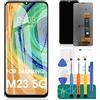 SRJTEK per Samsung Galaxy M23 5G Schermo LCD per Samsung M23 Sostituzione dello Schermo M236 Display LCD SM-M236B Touch Digitizer Assembly SM-M236B/DS Kit Parti di Riparazione (Nero Senza Cornice)