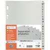 SEI ROTA Separatore alfabetico A-Z Record R - PP - 15x21 cm - A5 - grigio - Sei Rota (unità vendita 1 pz.)