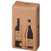 Bong Packaging Scatola Wine Pack - 2 bottiglie - 20,4 x 10,8 x 36,8 cm - cartone doppia onda - avana - Bong Packaging - conf. 10 pezzi (unità vendita 1 pz.)