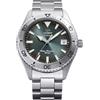 Orient Sports Mako 40mm - Orologio Da Polso Da Uomo Automatico E A Carica Manuale Meccanico Sportivo Bracciale E Cassa In Acciaio Inox Di Colore Grigio Quadrante Analogico Verde - RA-AC0Q13E