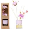 MERCURY Profumo Ambiente Lavanda 100 ml con Diffusore a Bastoncini e Fiori Decorativi