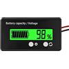 CGEAMDY Misuratore Batteria 12V-84V con Allarme, Lead Acid e Li-Ion, Indicatore Tensione e Capacità per Veicoli