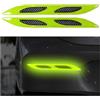 CGEAMDY Protezioni per Portiere Auto, Adesivi Decorativi Riflettenti per Auto, Auto Universale Paraurti Guardia Antigraffio Protettore Trim Adesivi, Accessori Esterni per Camion, SUV(Stile B Verde)